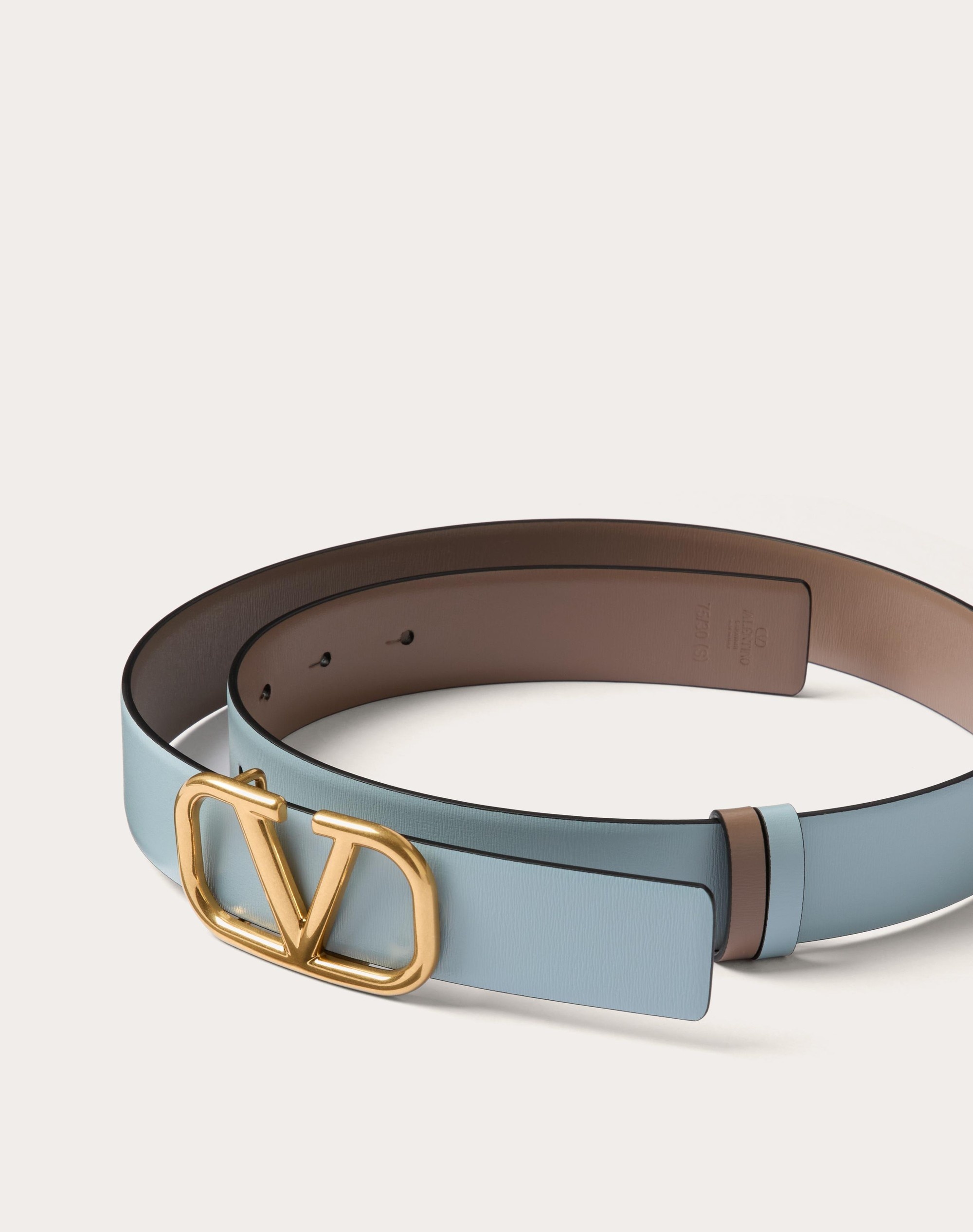 REVERSIBLE VLOGO SIGNATURE BELT IN GLOSSY CALFSKIN 30 MM - 2