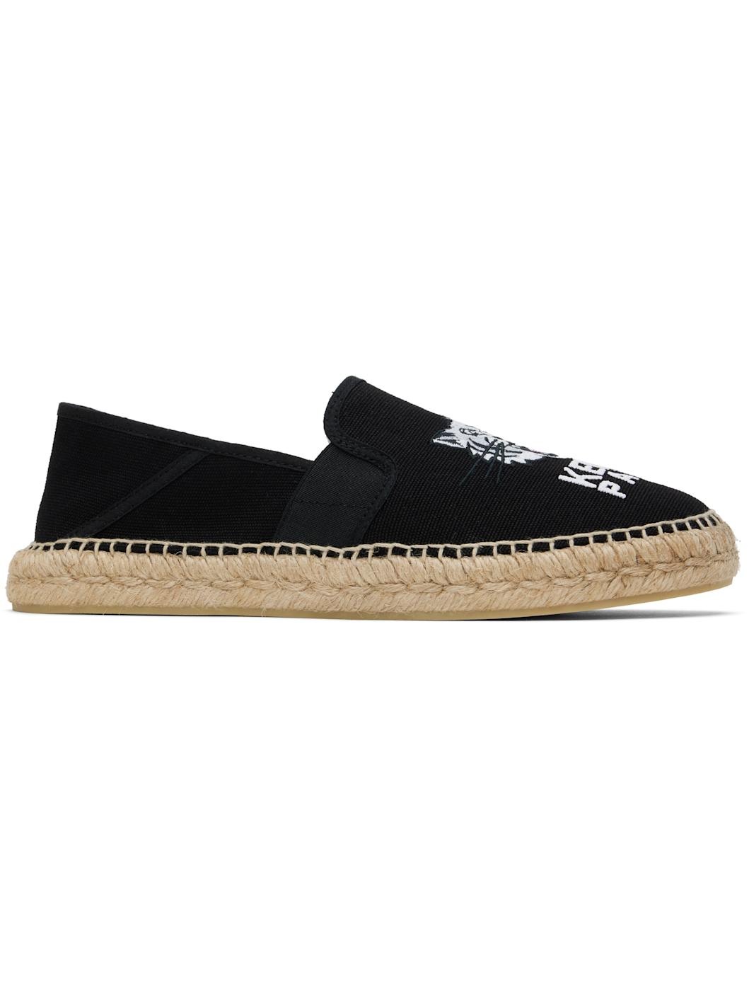 Black Kenzo Paris Elastic Espadrilles - 1