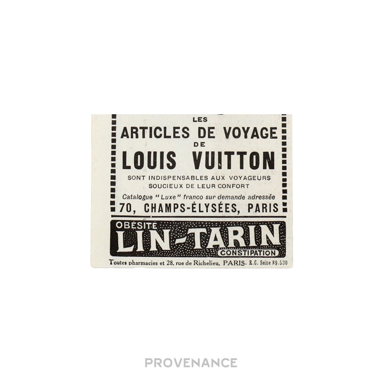 Louis Vuitton Antique Vintage Newsprint Ad - TRAVEL GOODS - 7