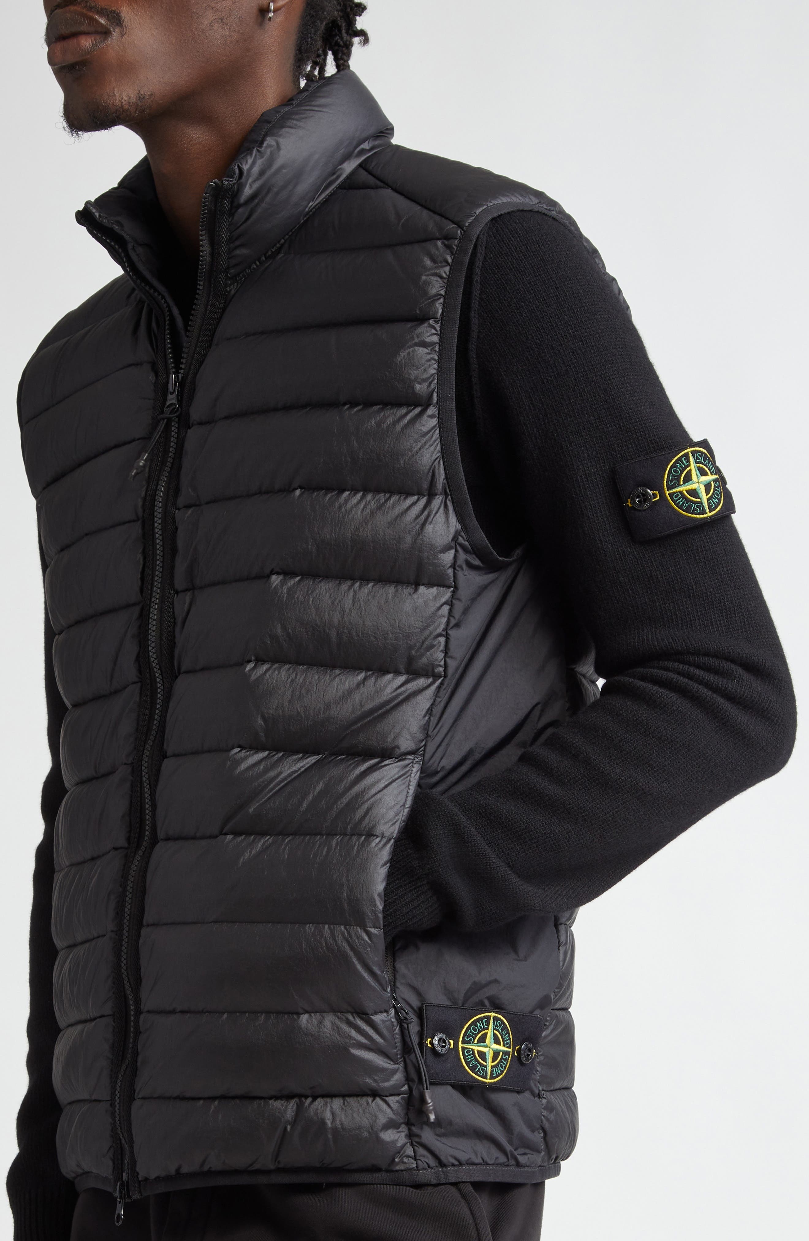 Stone Island Nylon Down Puffer Vest in Black at Nordstrom - 5