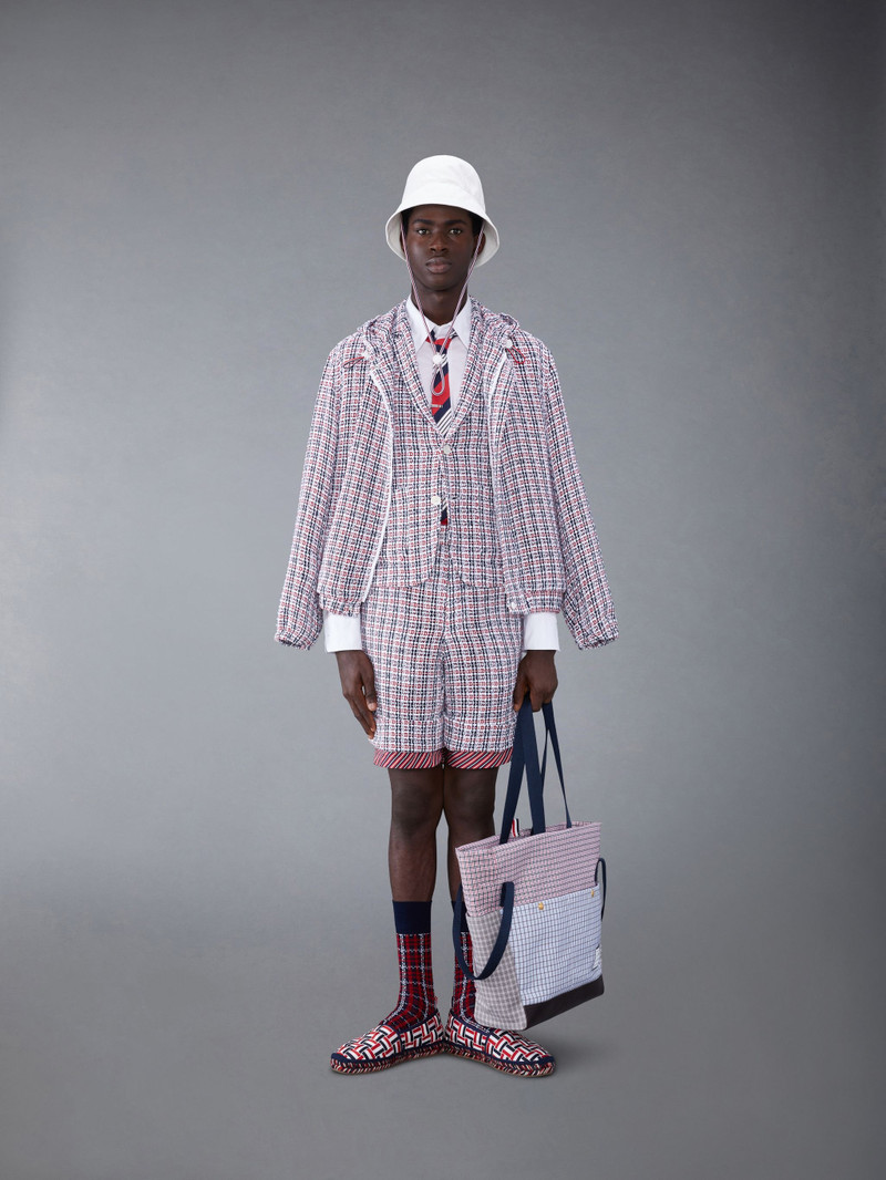 Check Crochet Tweed Sack Short 4