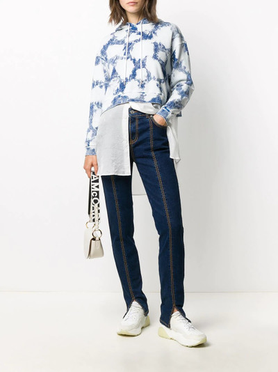 Stella McCartney cloud print cropped hoodie outlook