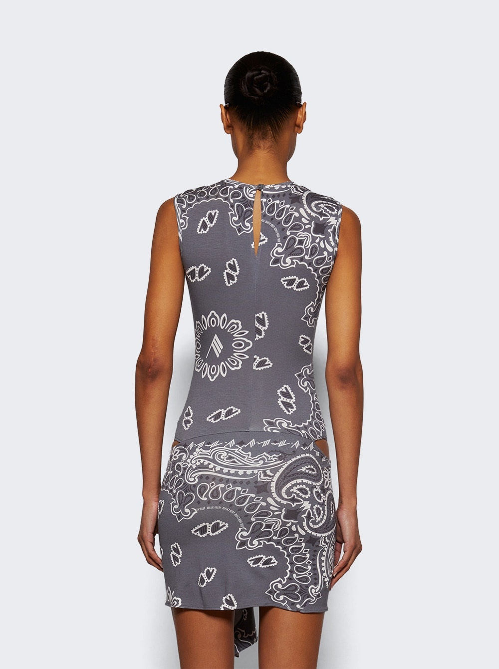 Mini Bandana Dress Grey - 5