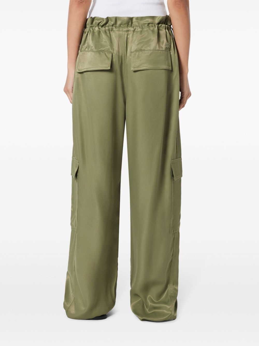 satin cargo pants - 4