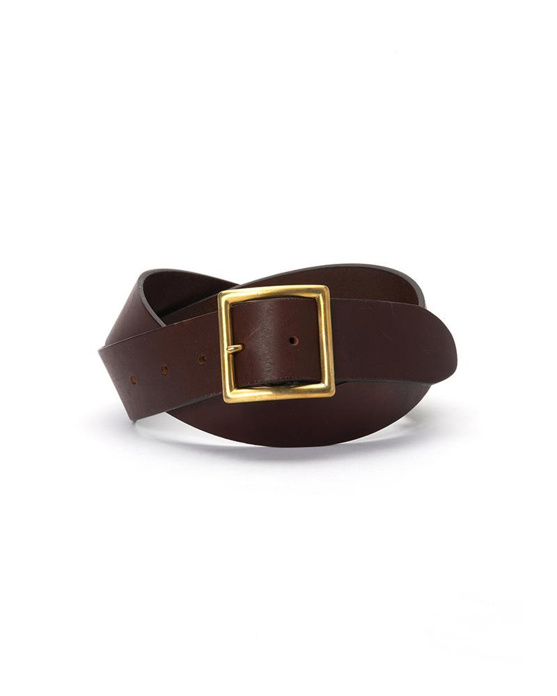 PLAIN BELT 40MM DK.BROWN 1