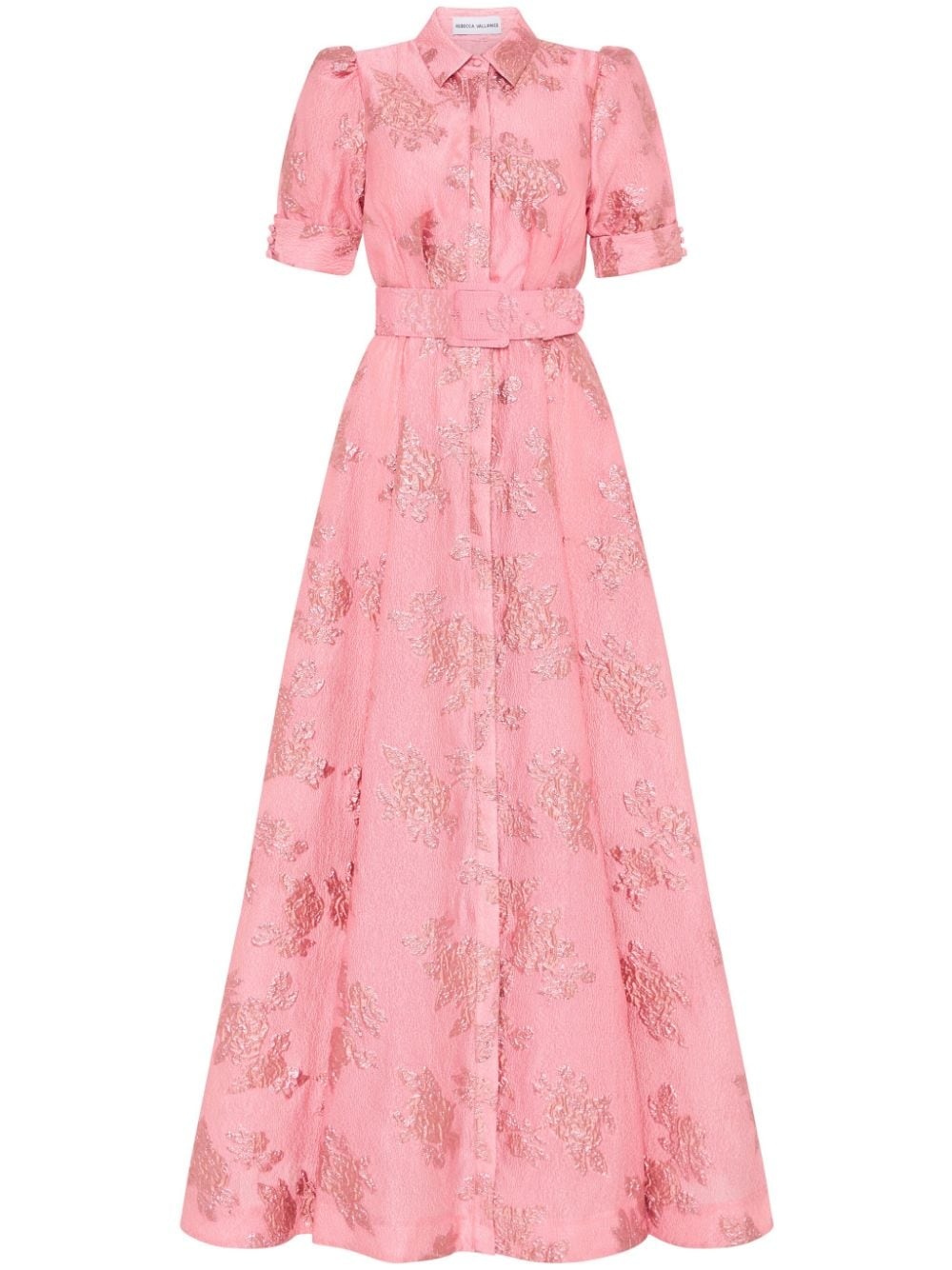 Annette floral-brocade gown - 1