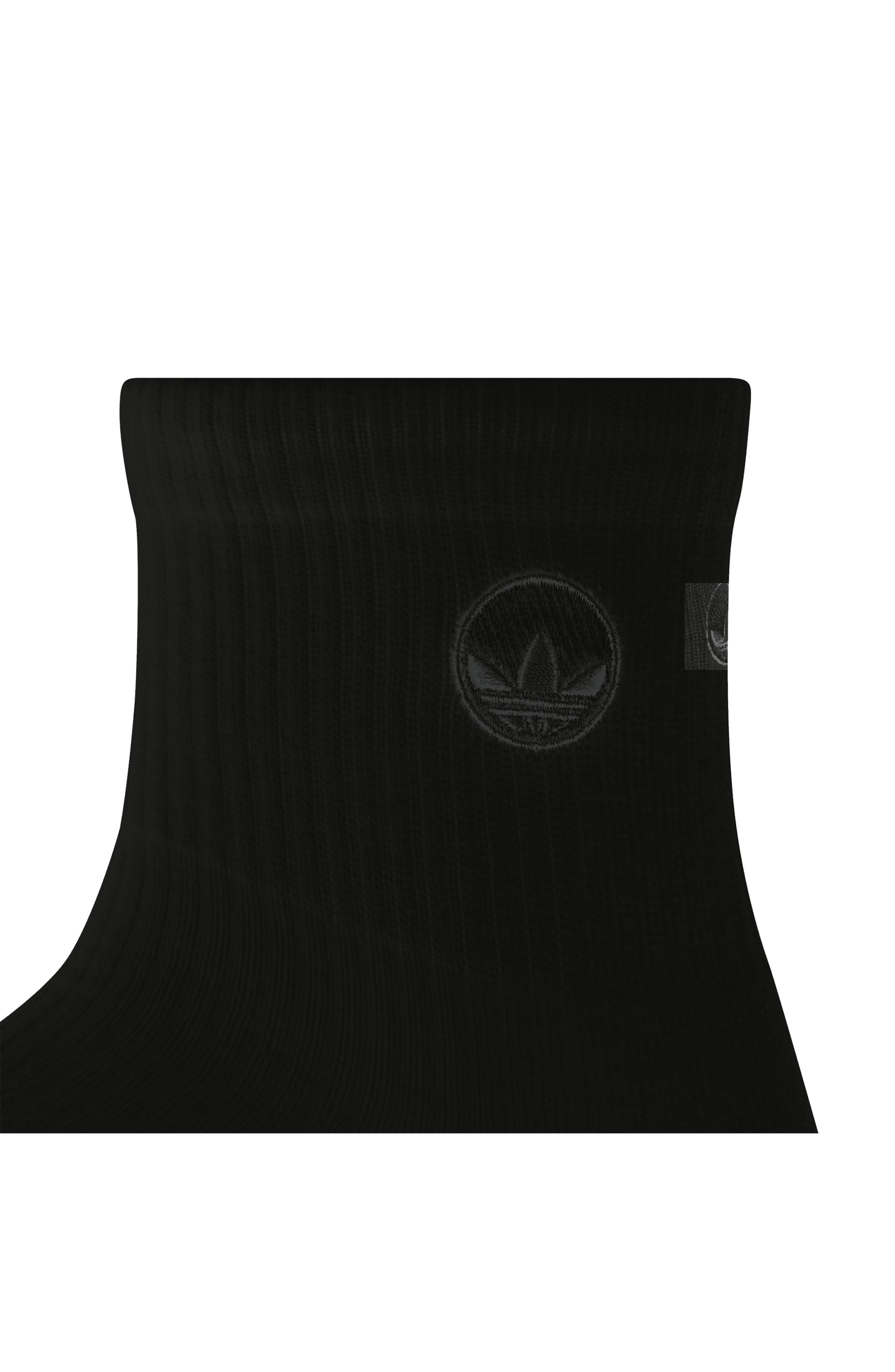 adidas Gender Inclusive Assorted 3-Pack Cotton Quarter Socks in White/Clear Grey/Black at Nordstrom - 5