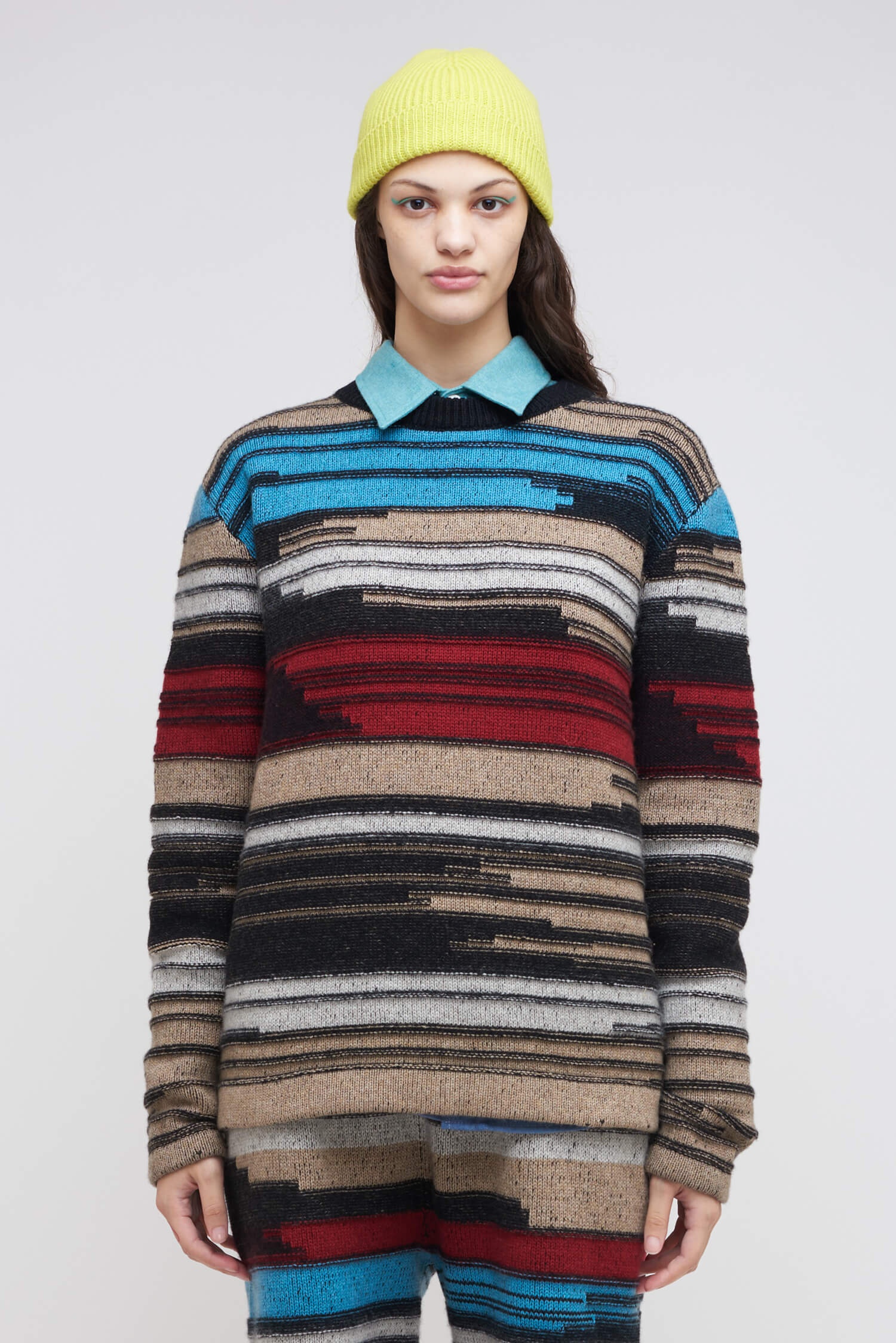MIX N MARL CASHMERE CREW - 3