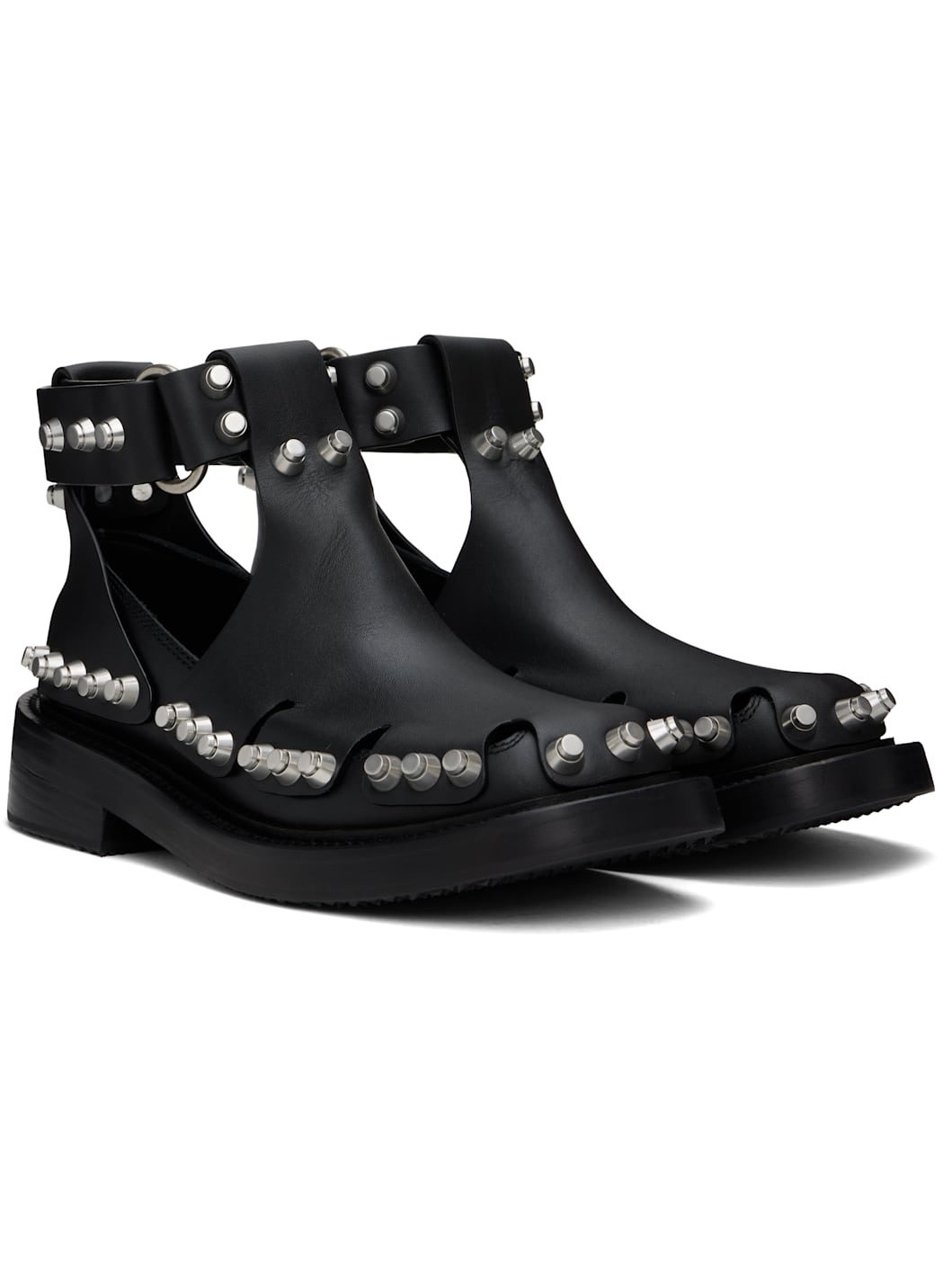 Black Dixon Buckle Boots - 4