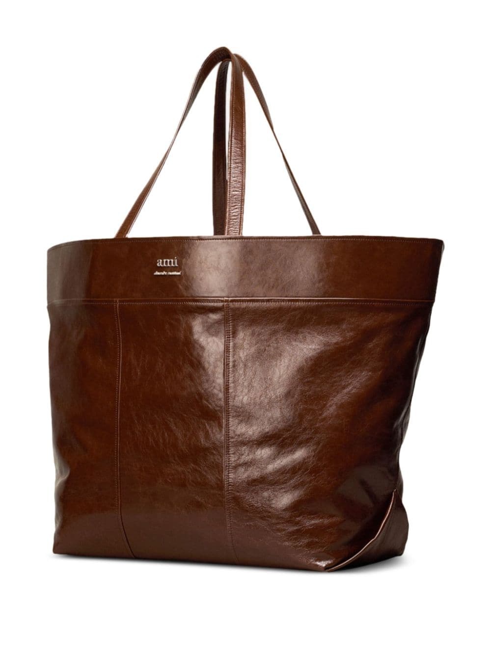 East West Maxi leather tote bag - 7
