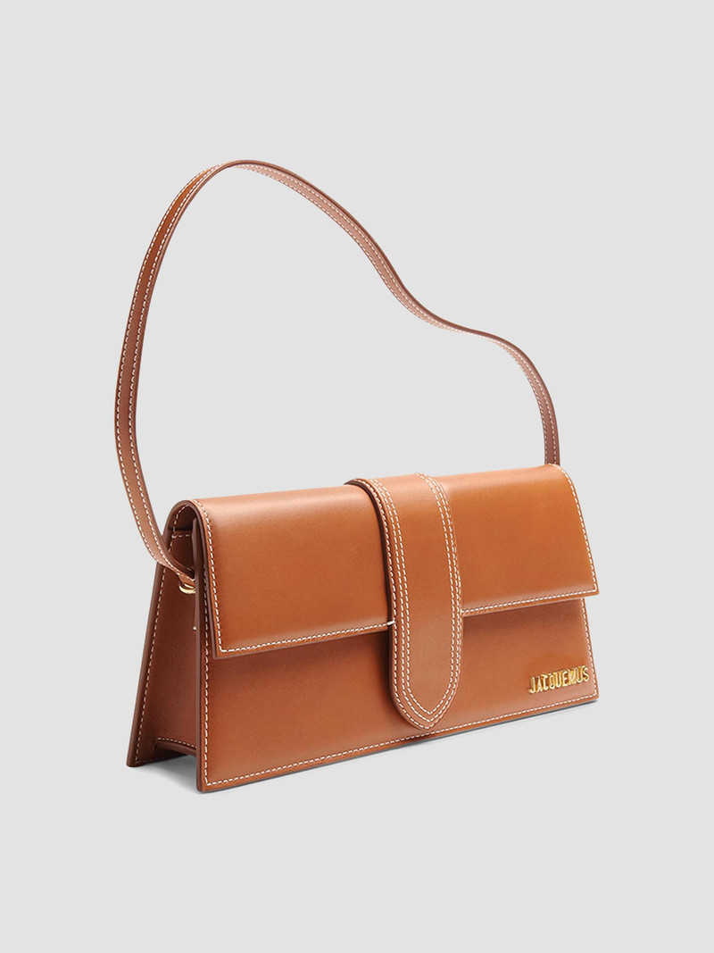 Women's Le Bambino Long Leather Top Handle Bag - Light Brown 5