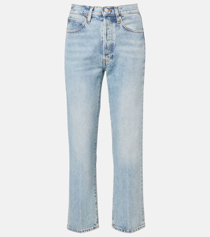 The Vertical Crop high-rise straight jeans 1