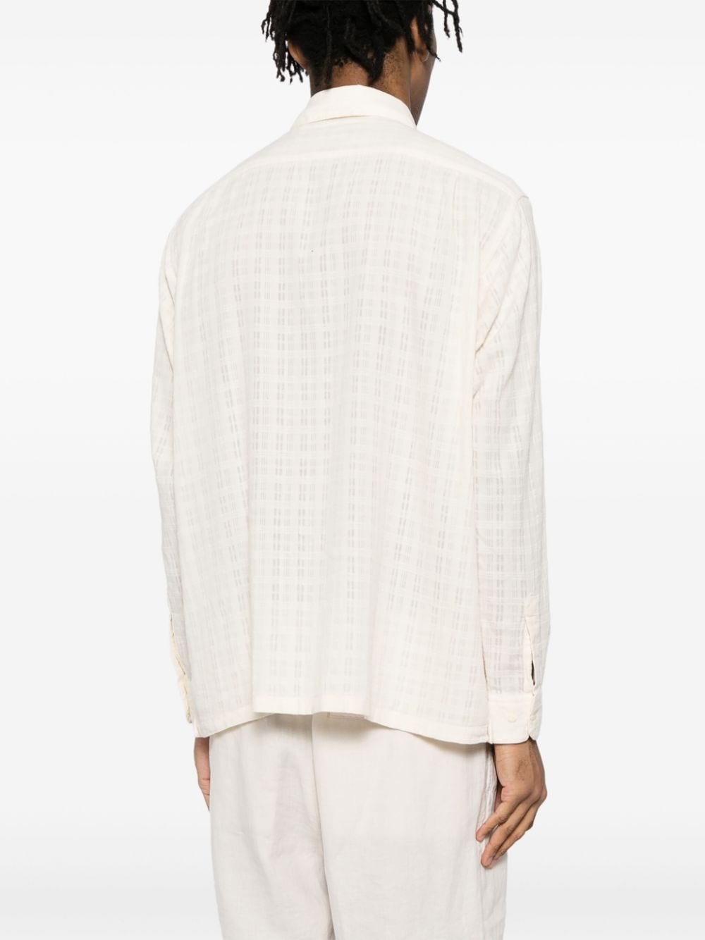 checked-pattern shirt - 4