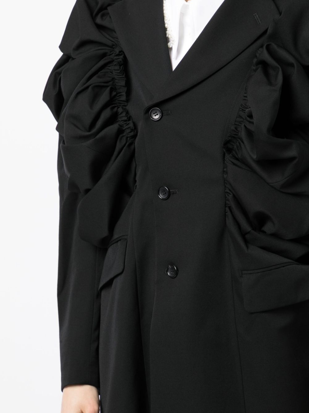 asymmetric oversized blazer - 5