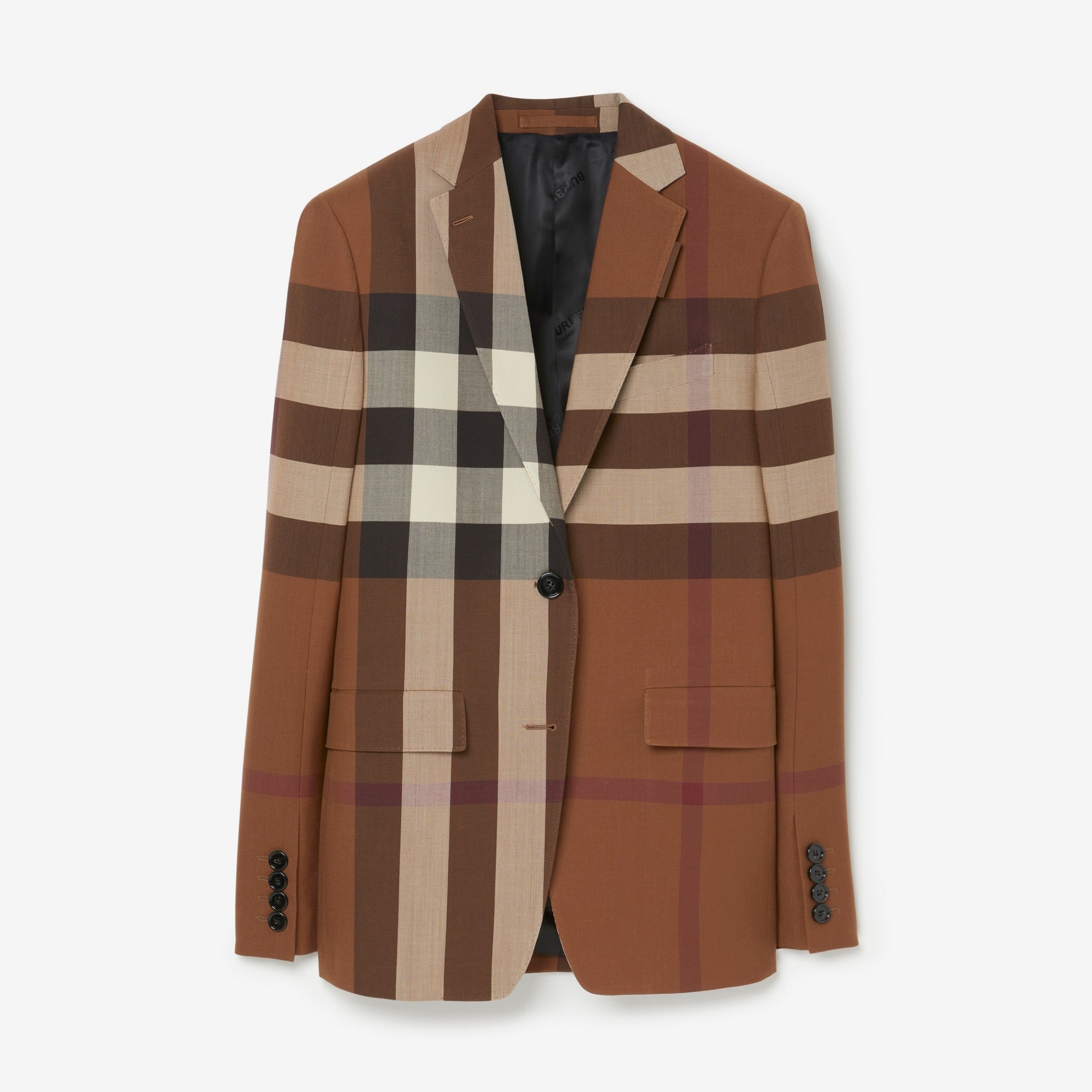 Check Wool Twill Jacket - 1