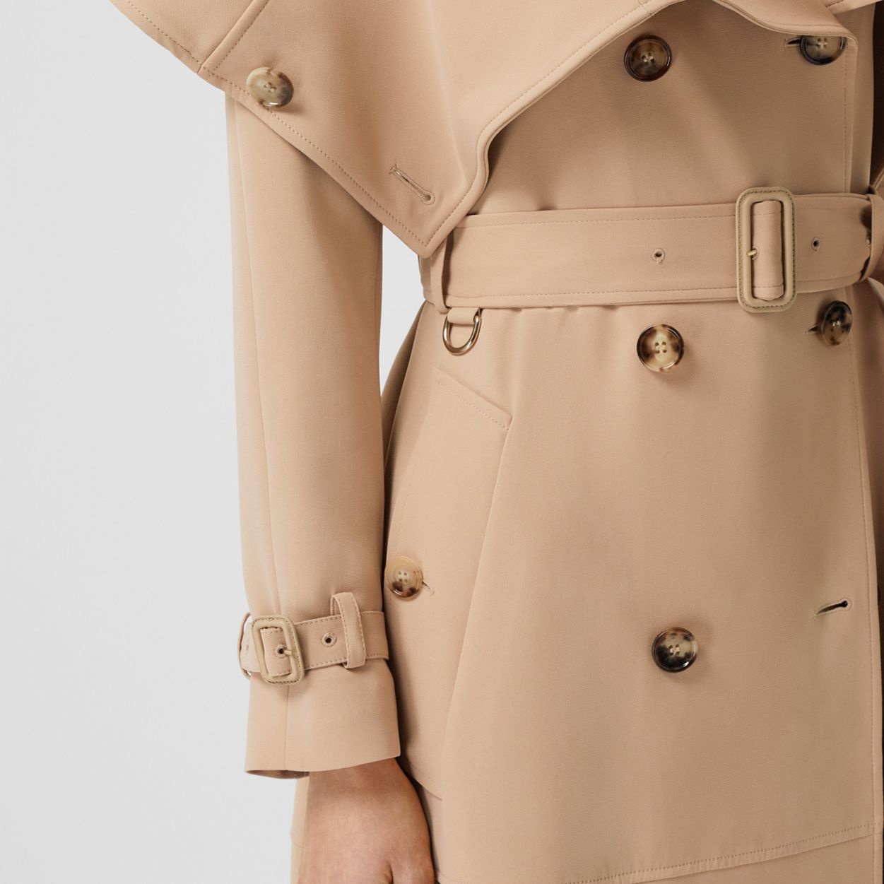 Silk Cady Reconstructed Trench Coat - 5