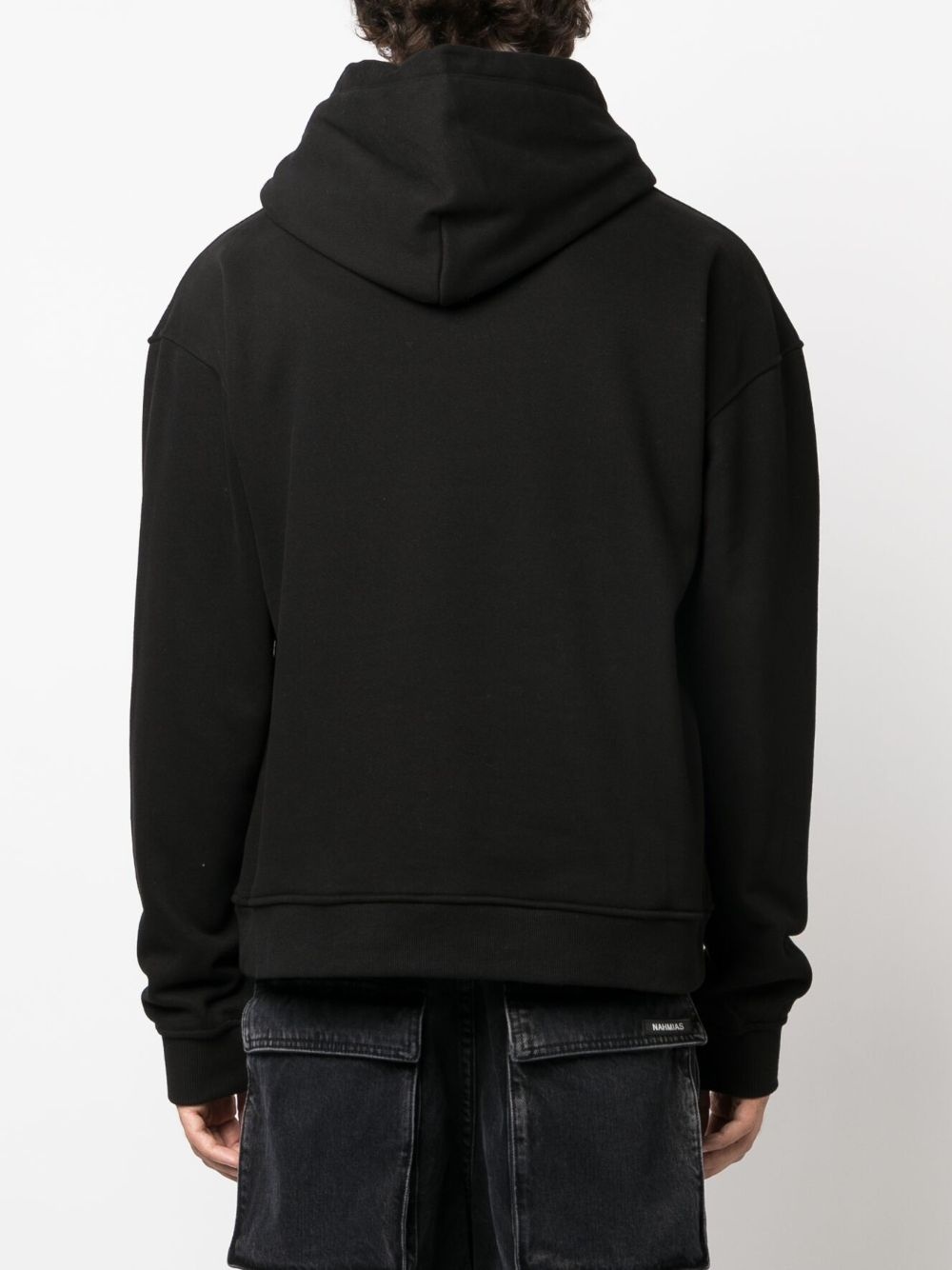 logo-patch patchwork-detail hoodie - 4