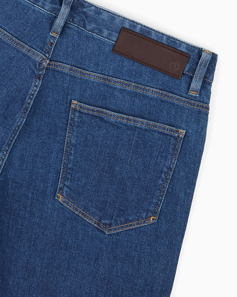 Five-pocket, slim-fit, stretch cotton-denim trousers 6