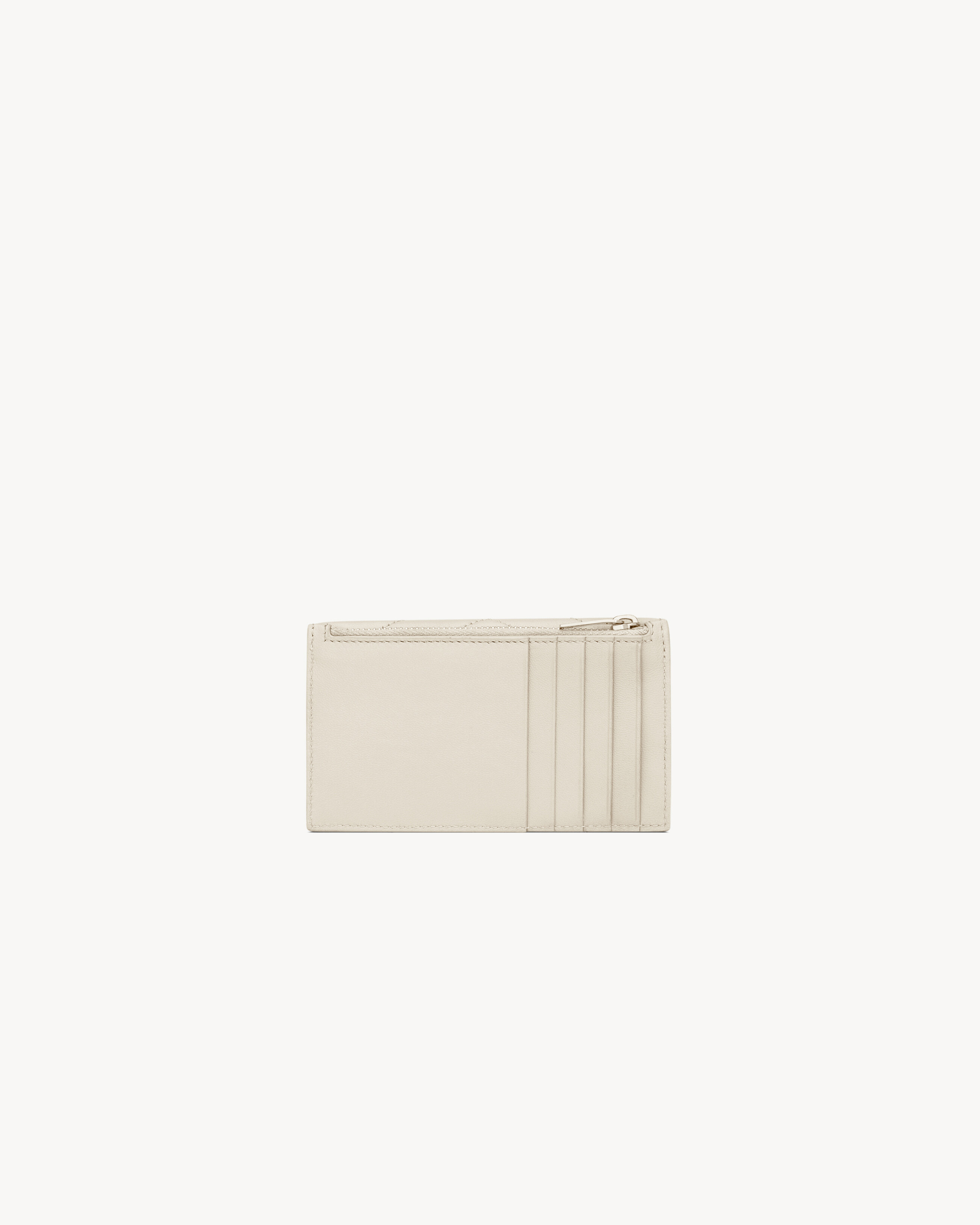 CASSANDRE MATELASSÉ FRAGMENTS FLAP CARD CASE IN LAMBSKIN - 2