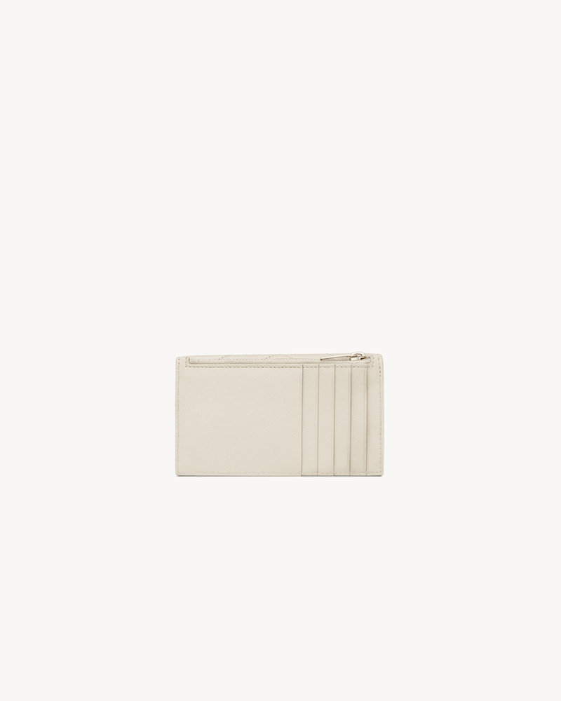 SAINT LAURENT CASSANDRE MATELASSÉ FRAGMENTS FLAP CARD CASE IN LAMBSKIN outlook