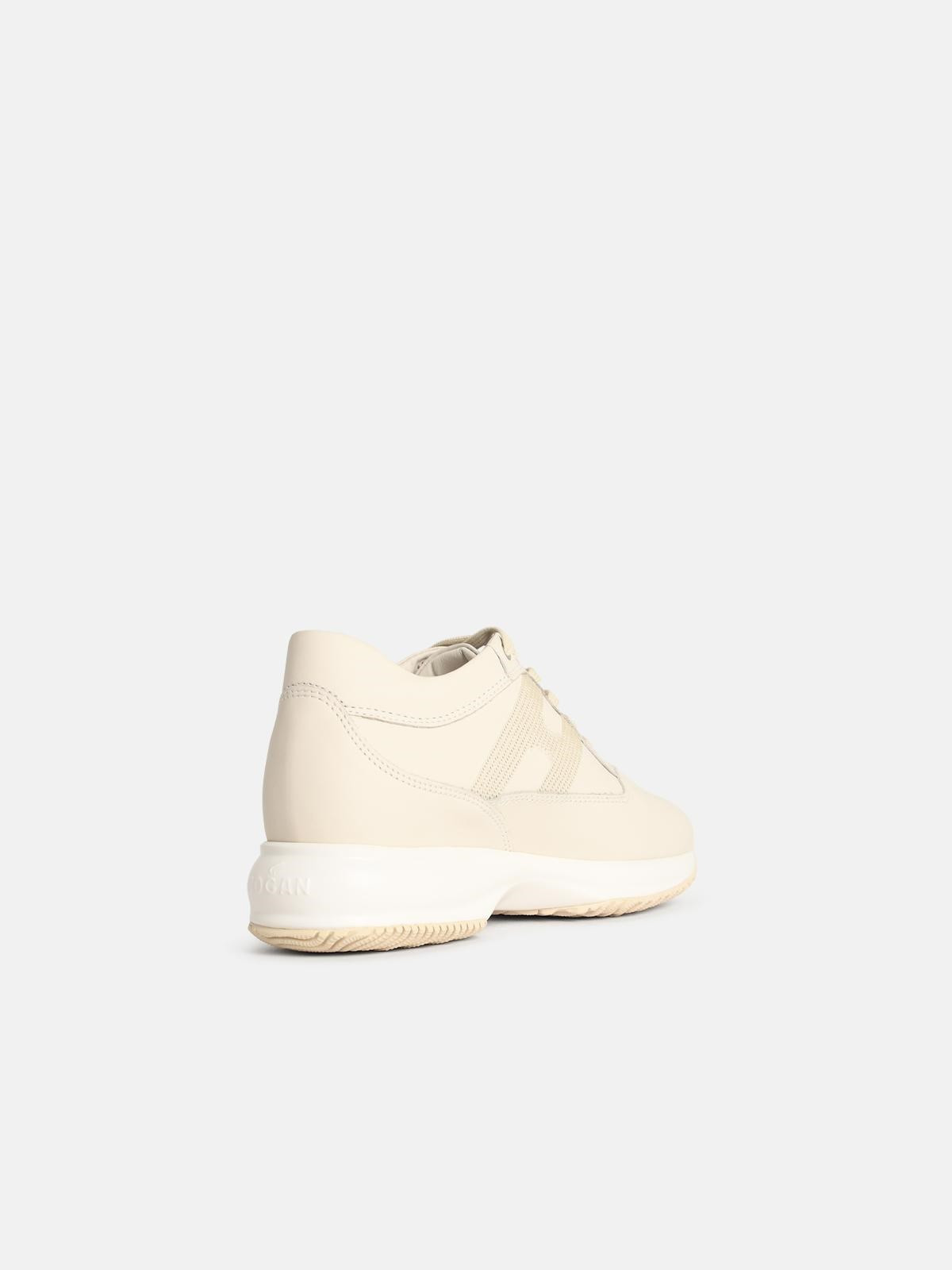 'INTERACTIVE' YOGURT LEATHER SNEAKERS - 3