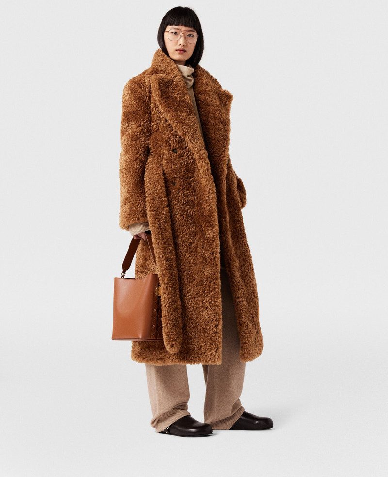 Stella McCartney Belted Plush Teddy Coat outlook
