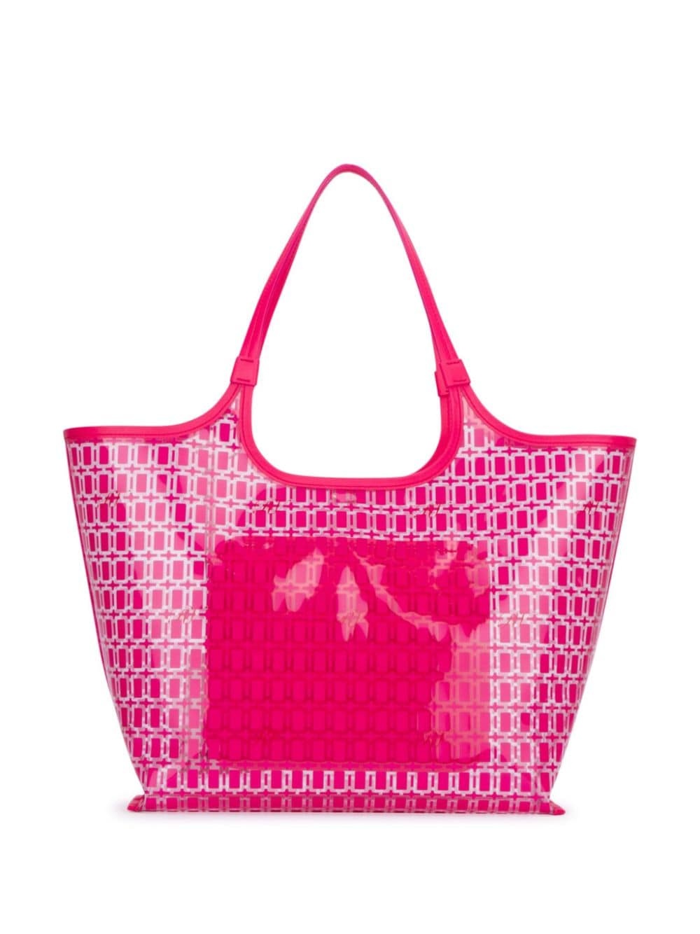 geometric-pattern tote bag - 2