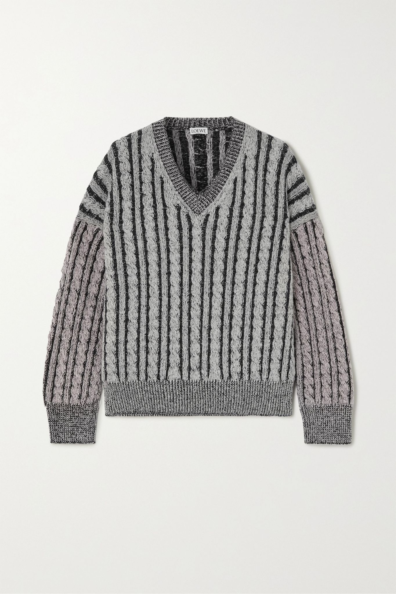 Cable-knit wool sweater  - 1