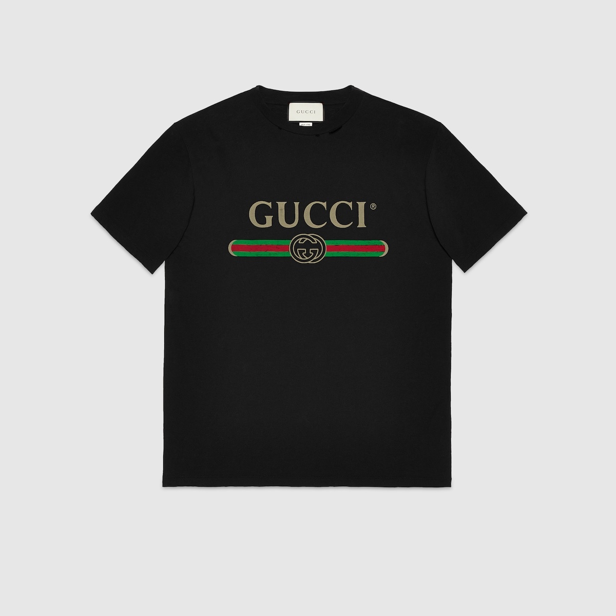 Oversize T-shirt with Gucci logo - 2