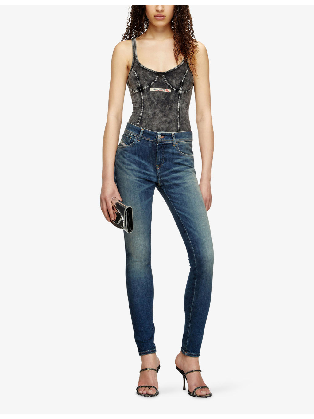 2017 Slandy Skinny-Fit Stretch-Denim Jeans - 2