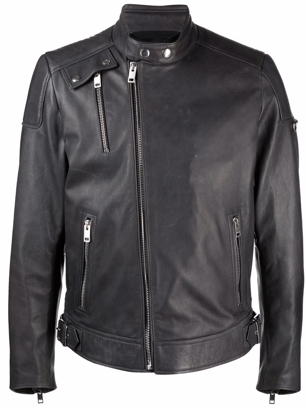 leather biker jacket - 1