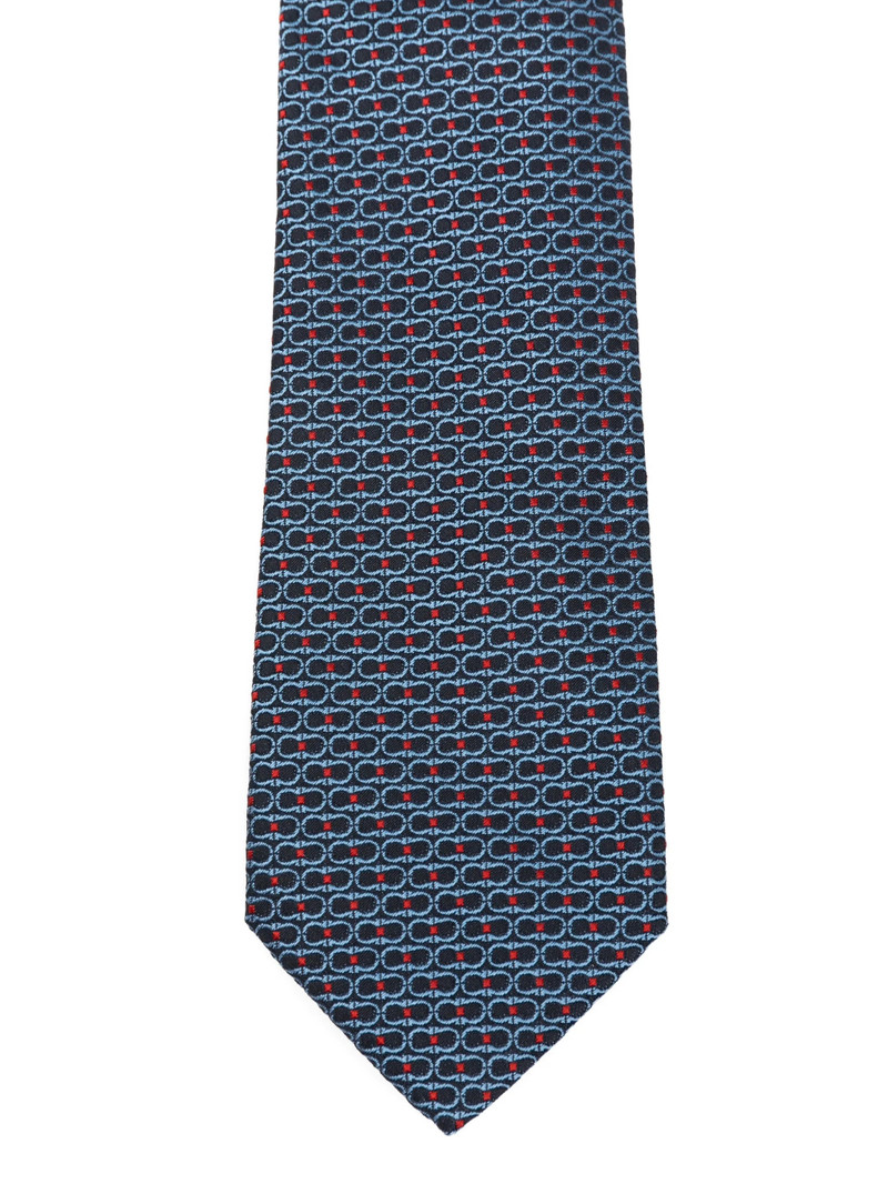 FERRAGAMO Ferragamo Gancini Jacquard Tie outlook