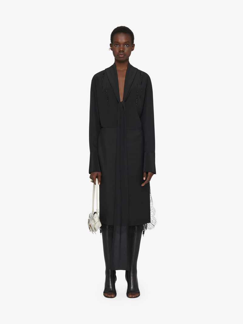 Givenchy SKIRT IN WOOL AND MOHAIR WITH LACE outlook