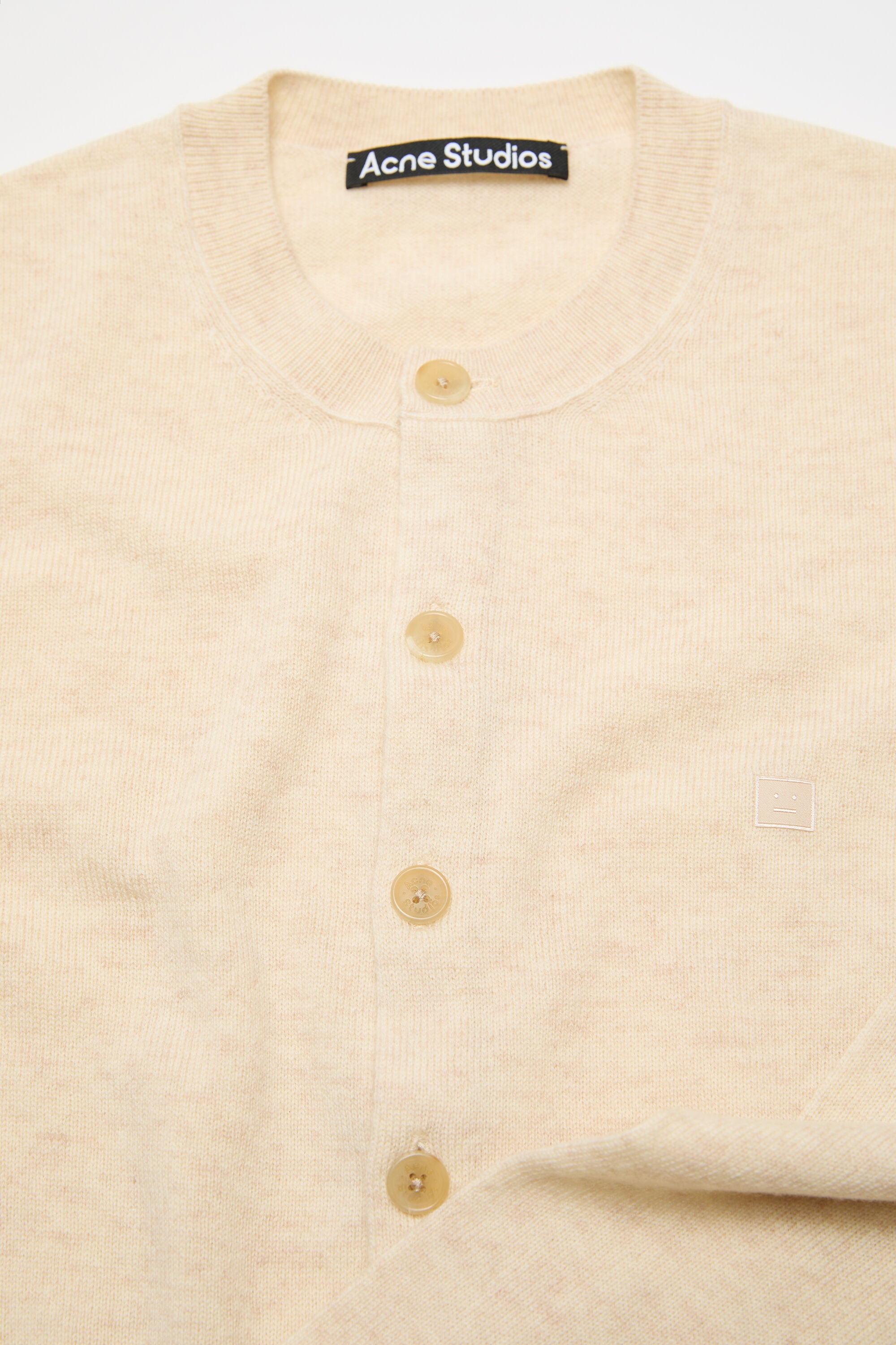 Cadigan yak wool - fitted fit - Oatmeal melange - 5