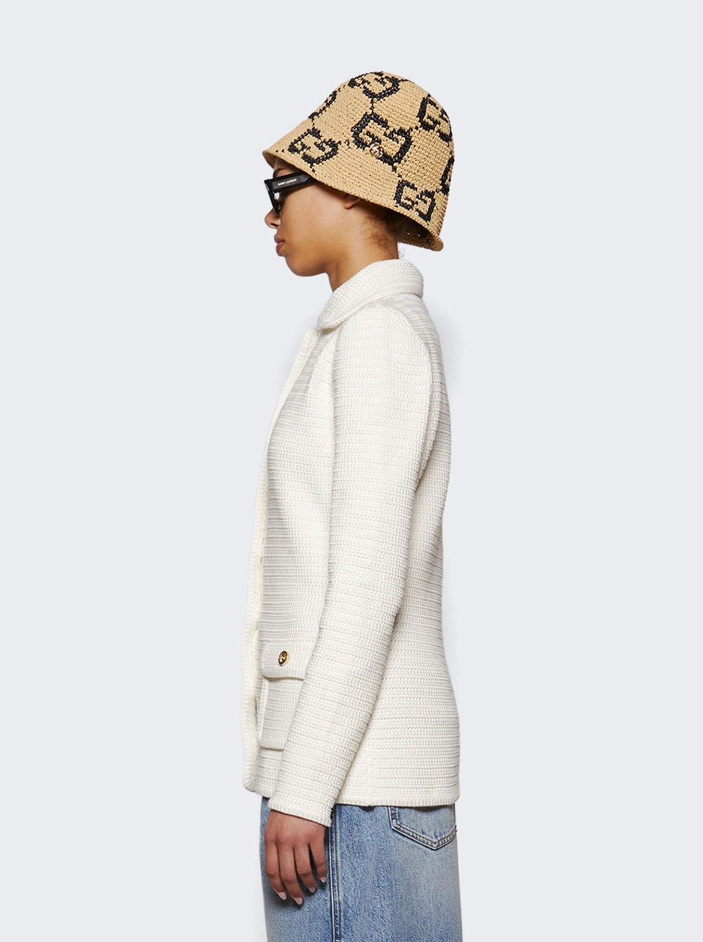 Fine Crochet Cardigan White - 3