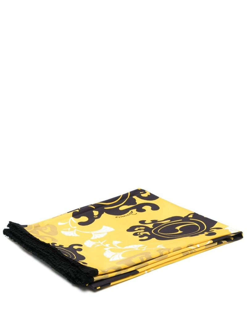 graphic-print cotton beach towel 1