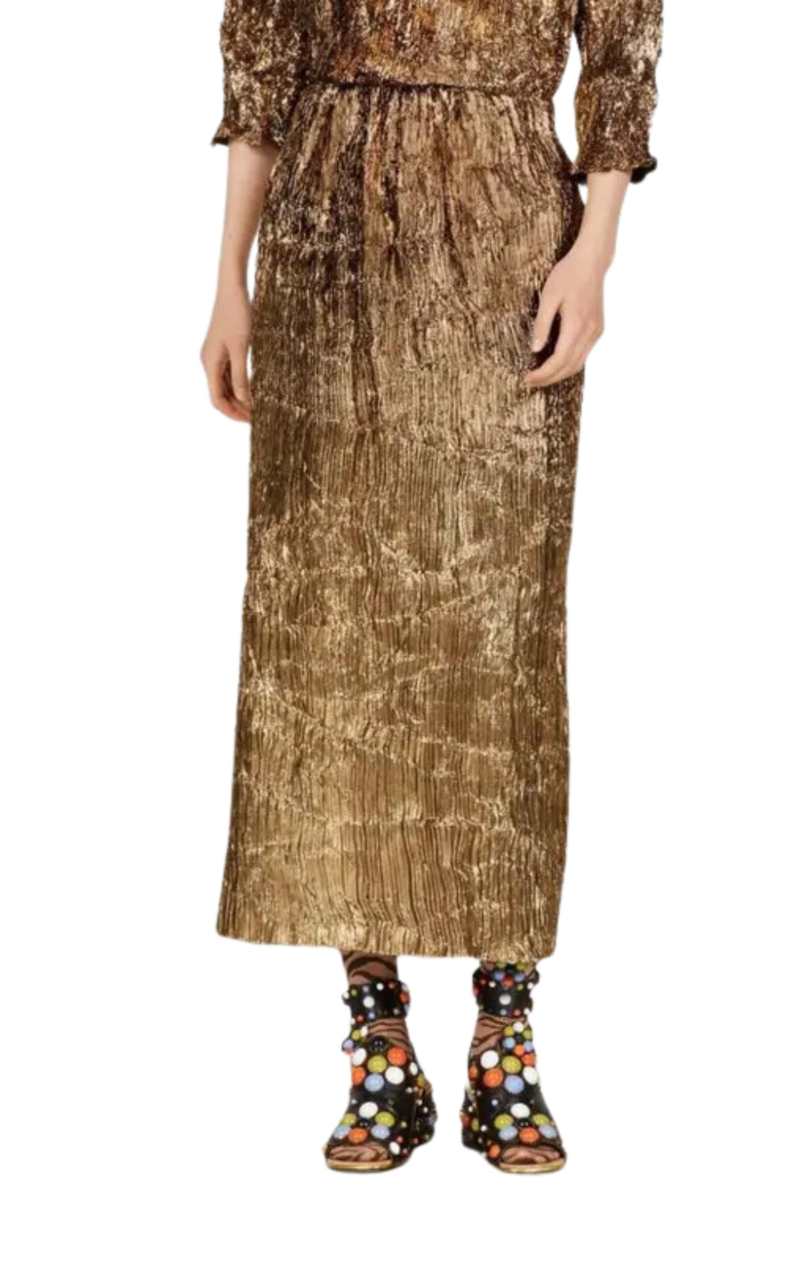 Froisse Lurex Skirt - 3