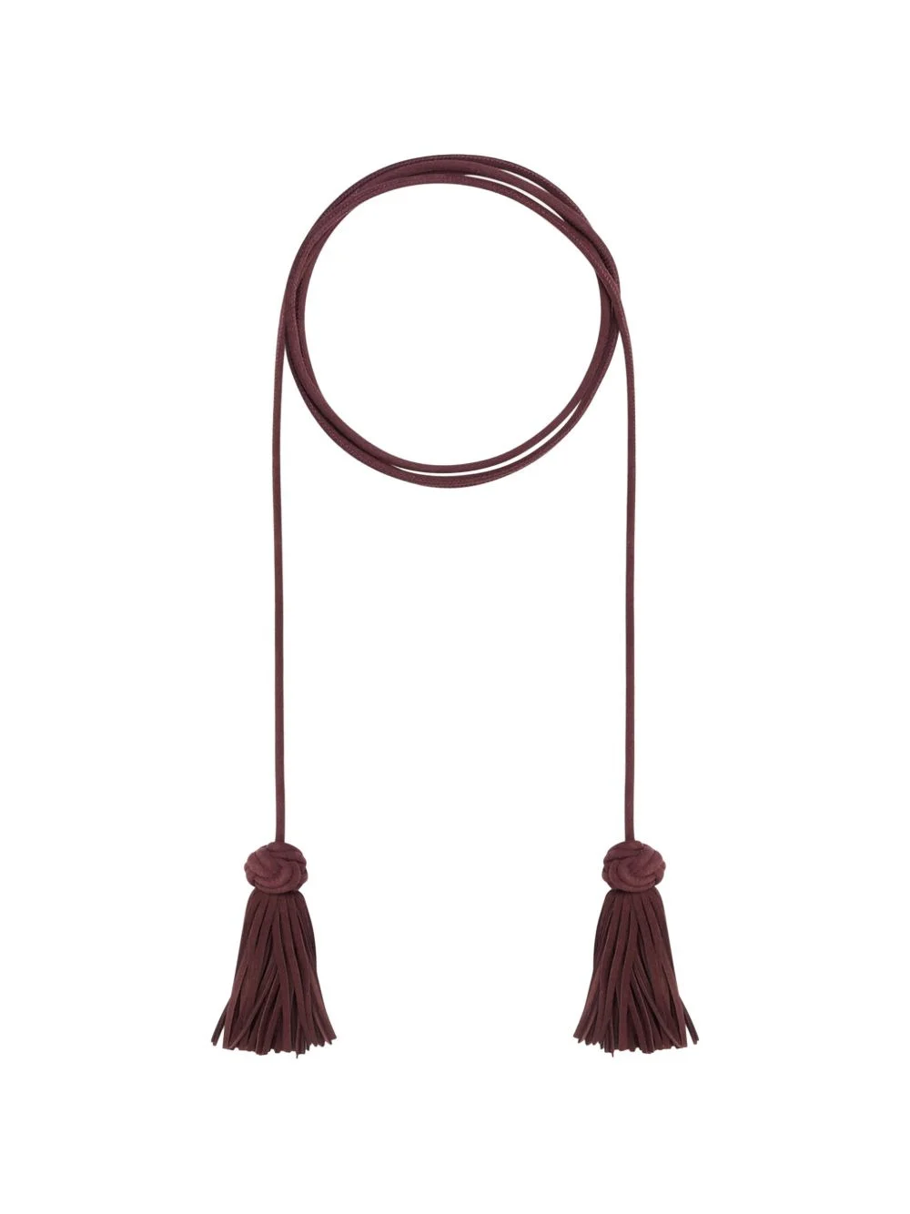 Plmbelt tassel-accented rope belt - 1