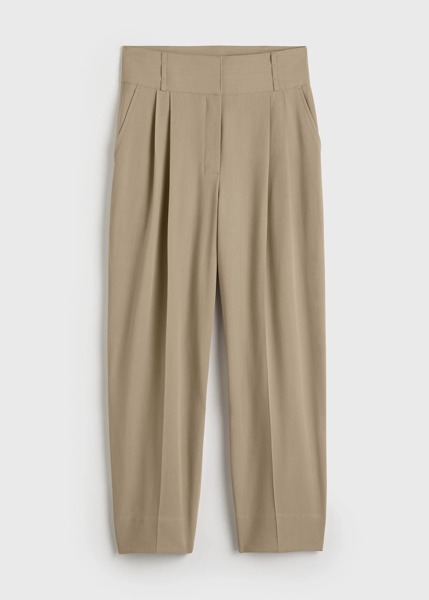 Draped balloon trousers overcast beige - 1