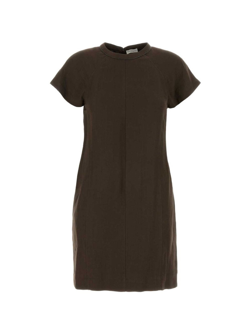Linen blend t-shirt dress 1