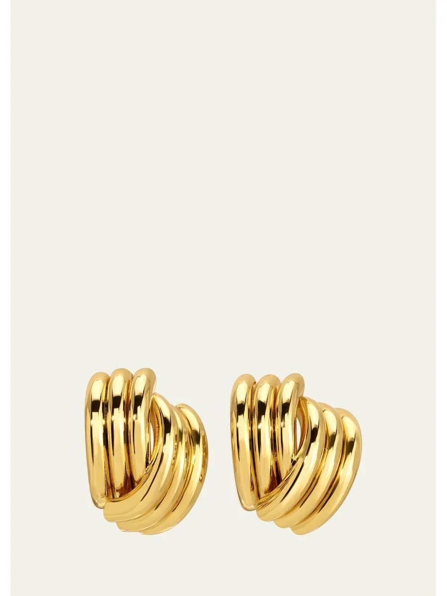 Clove Earrings, Gold - 1