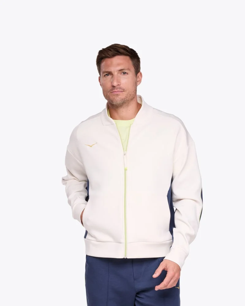 Men's Kaitoro Knit Jacket in Alabaster/Varsity Navy - 1