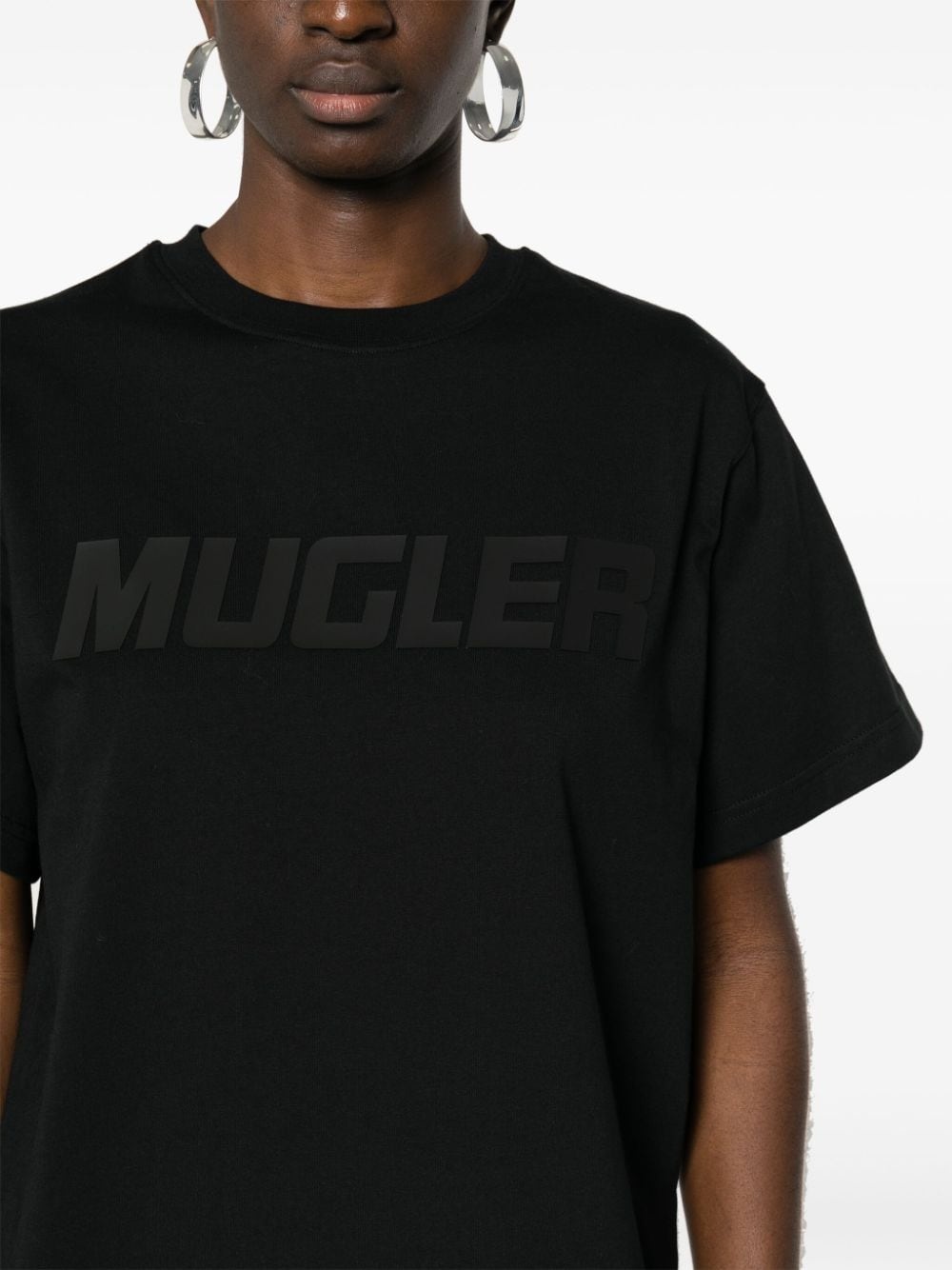 logo-appliquÃ© cotton T-shirt - 5