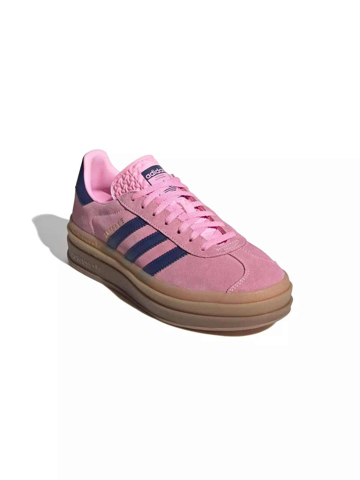 Originals Gazelle Bold "Pink Glow/Victory Blue/Gum" Women's Shoe - 6