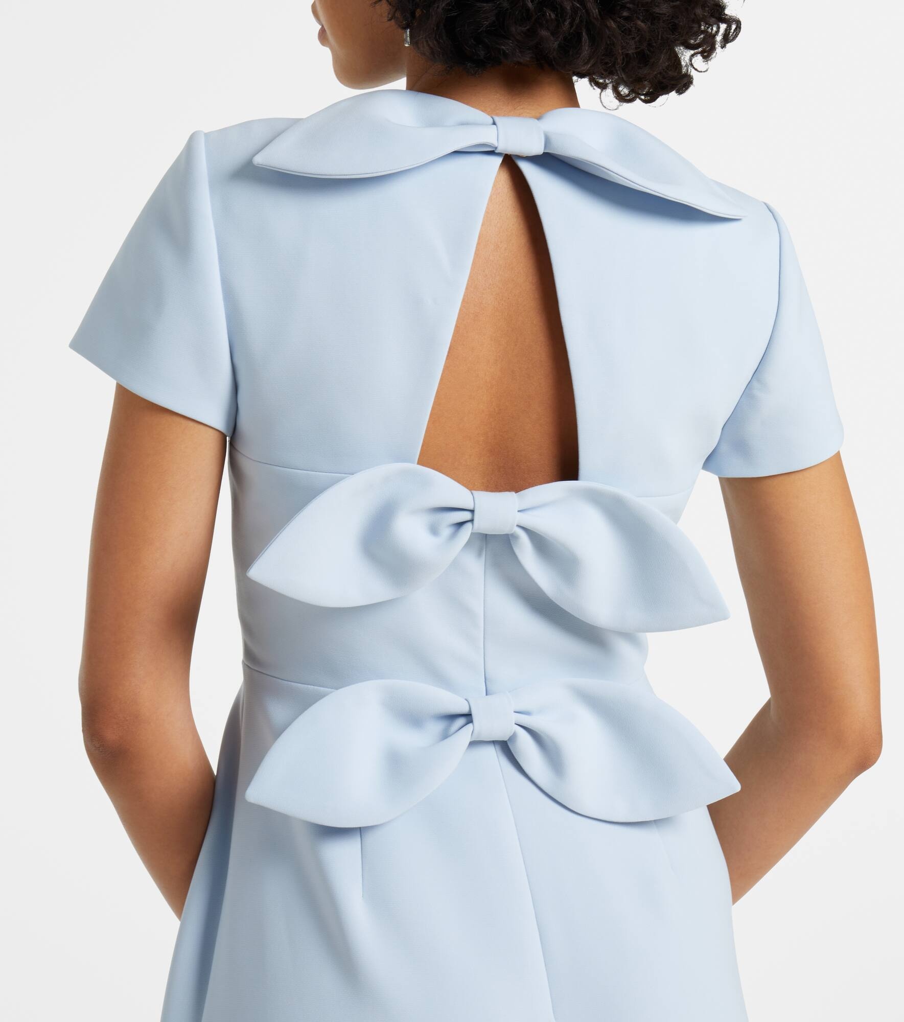 Bow-detail crêpe gown - 5