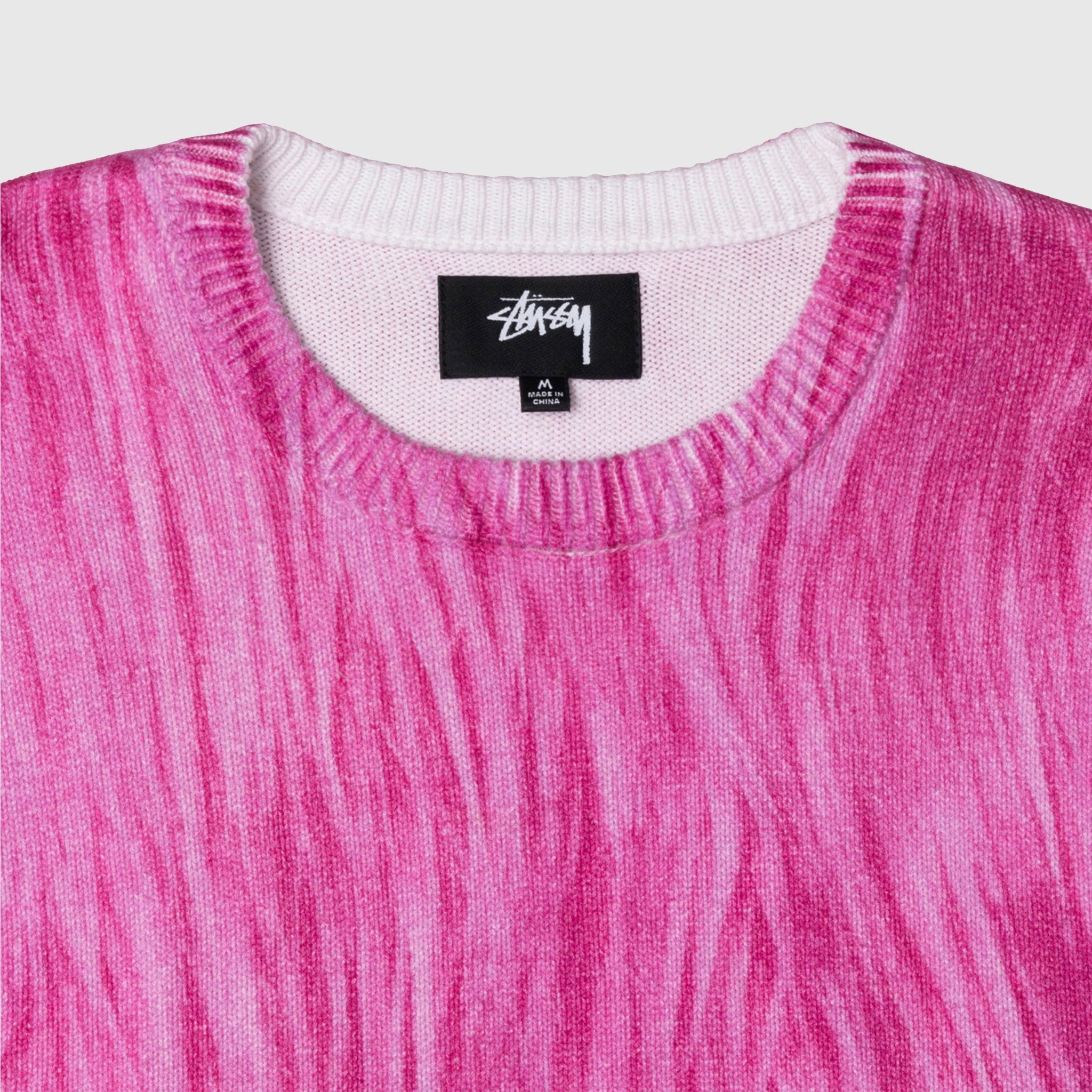い様限定　STUSSY printed fur sweater Stussy Printed Fur Sweater Pink - SS23 - US
