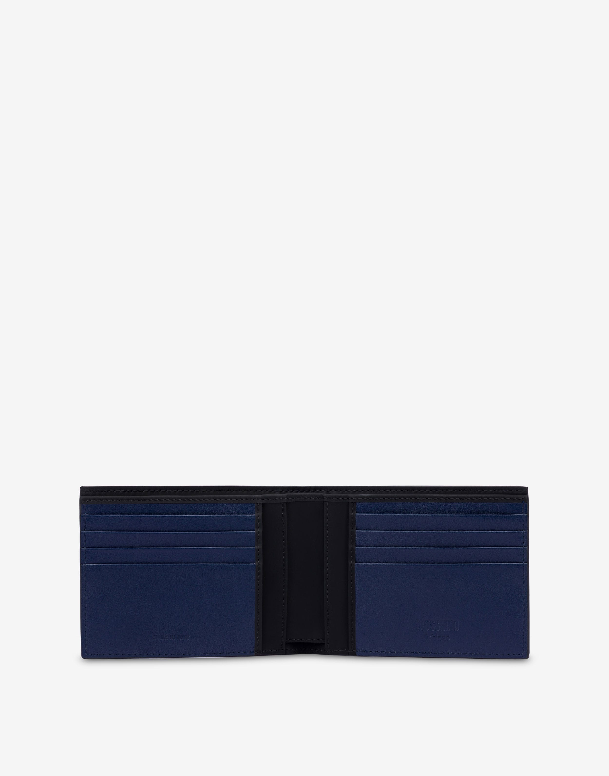 RUBBER LOGO CALFSKIN FLAP WALLET - 3