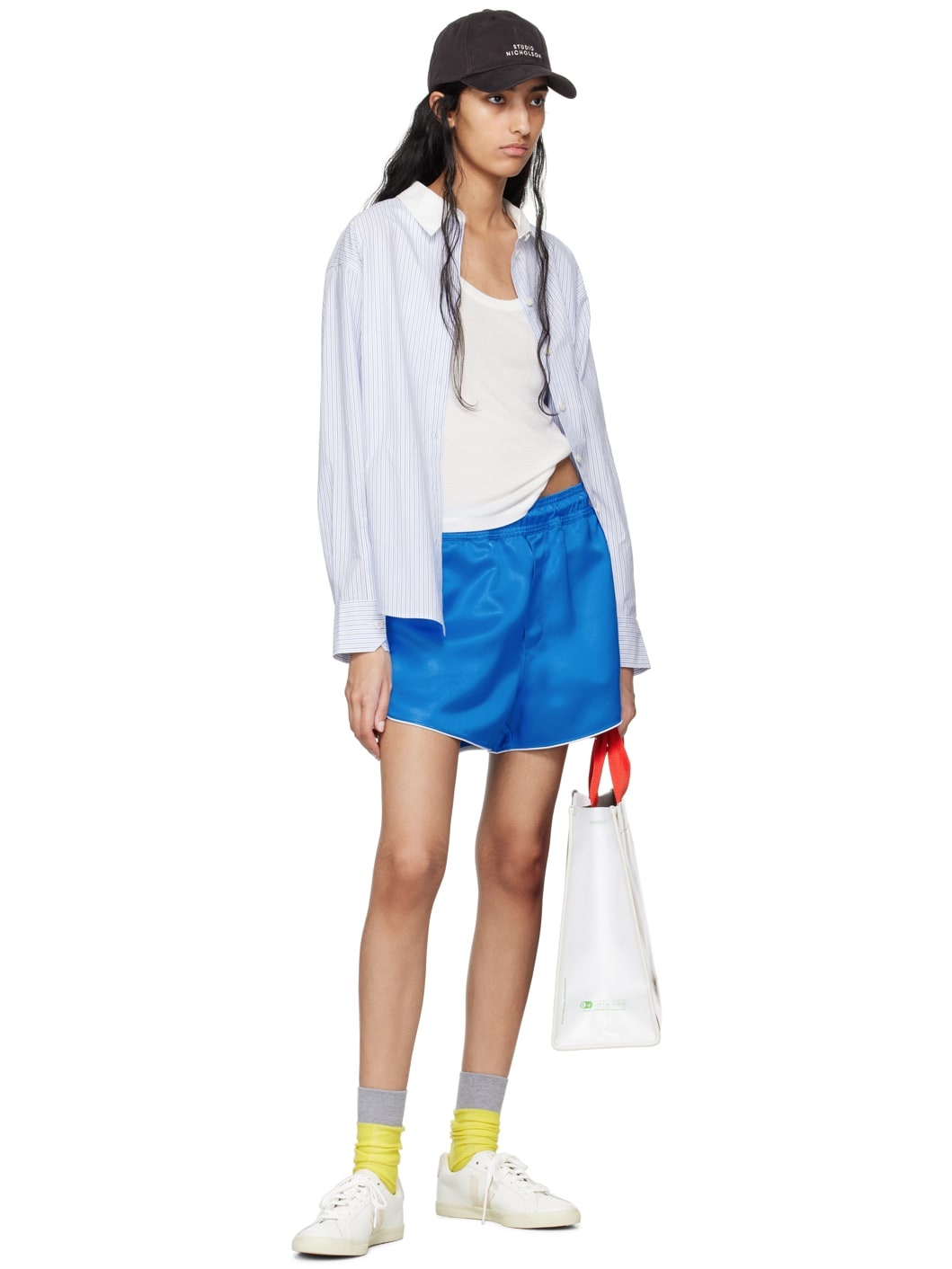 White Esplar Leather Sneakers - 5