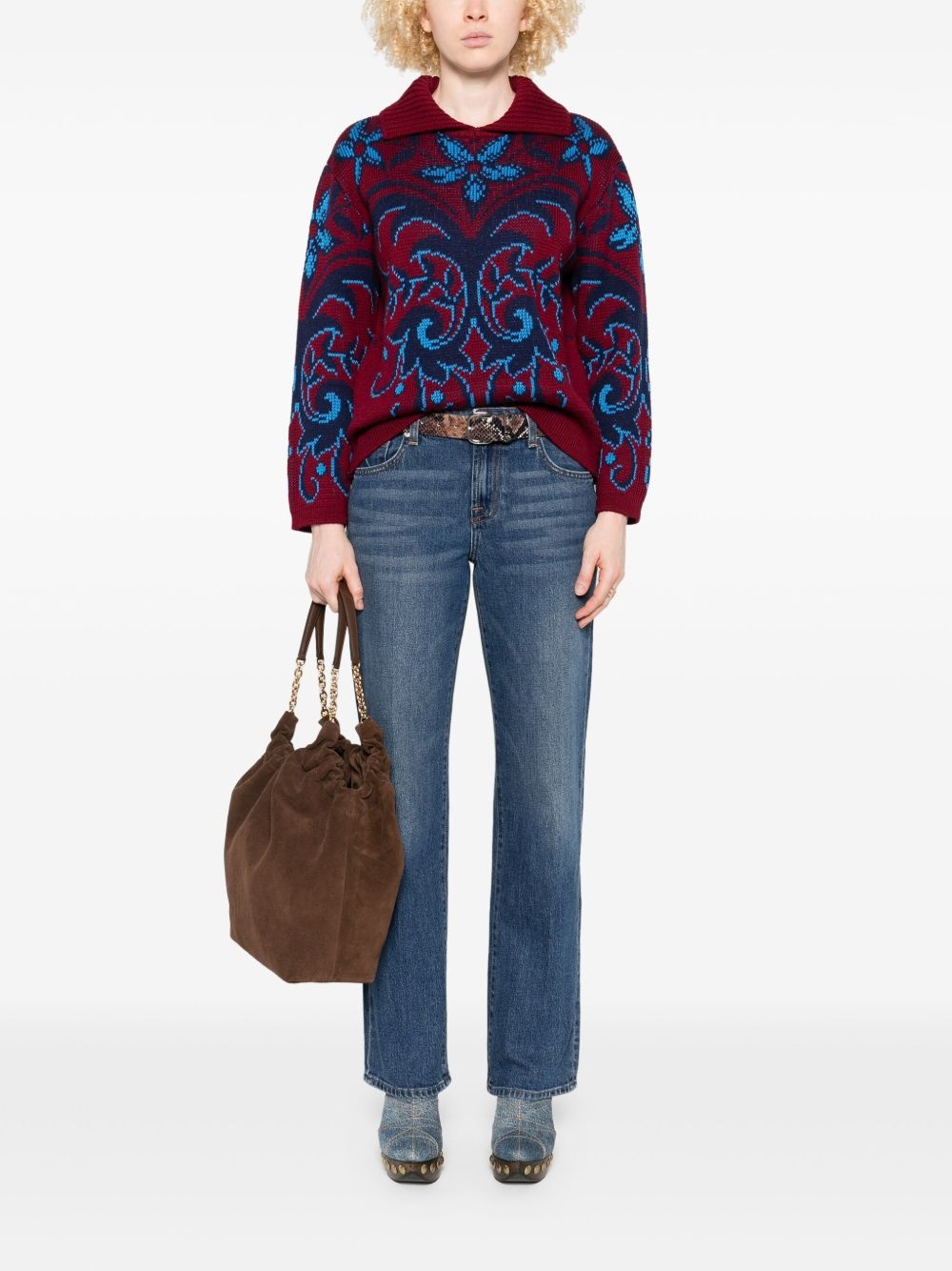 patterned sweater - 2