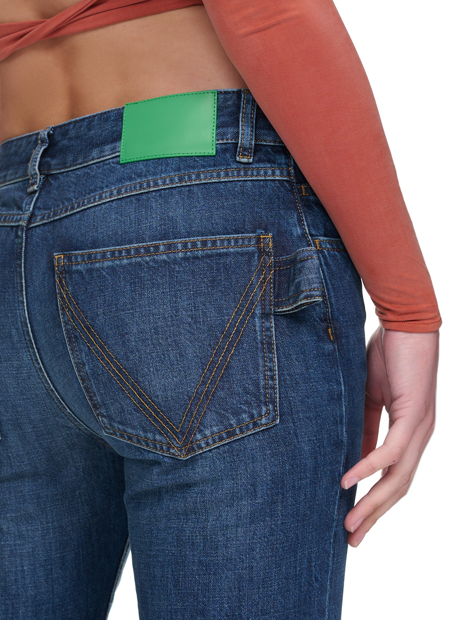 Flared Denim Pants - 5